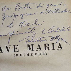 Dedica di Salvatore Allegra